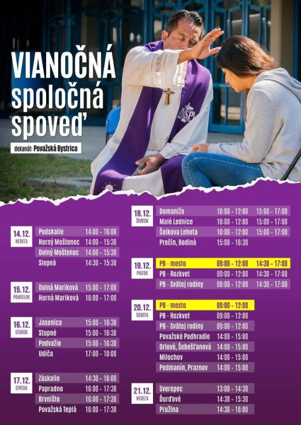 TRETIA ADVENTNÁ NEDEĽA 14. DECEMBER 2025